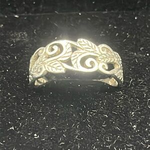 925 SILVER FILAGREE RING 7.5